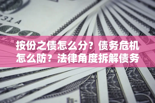 北京按份之债怎么分？债务危机怎么防？法律角度拆解债务分配与风险自保指南