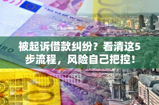 北京被起诉借款纠纷？看清这5步流程，风险自己把控！