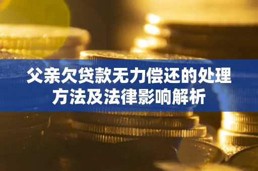 北京父亲欠贷款无力偿还的处理方法及法律影响解析